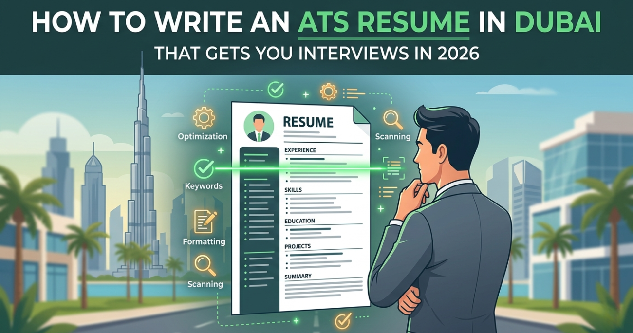 Professional ATS resume sample used in Dubai job market